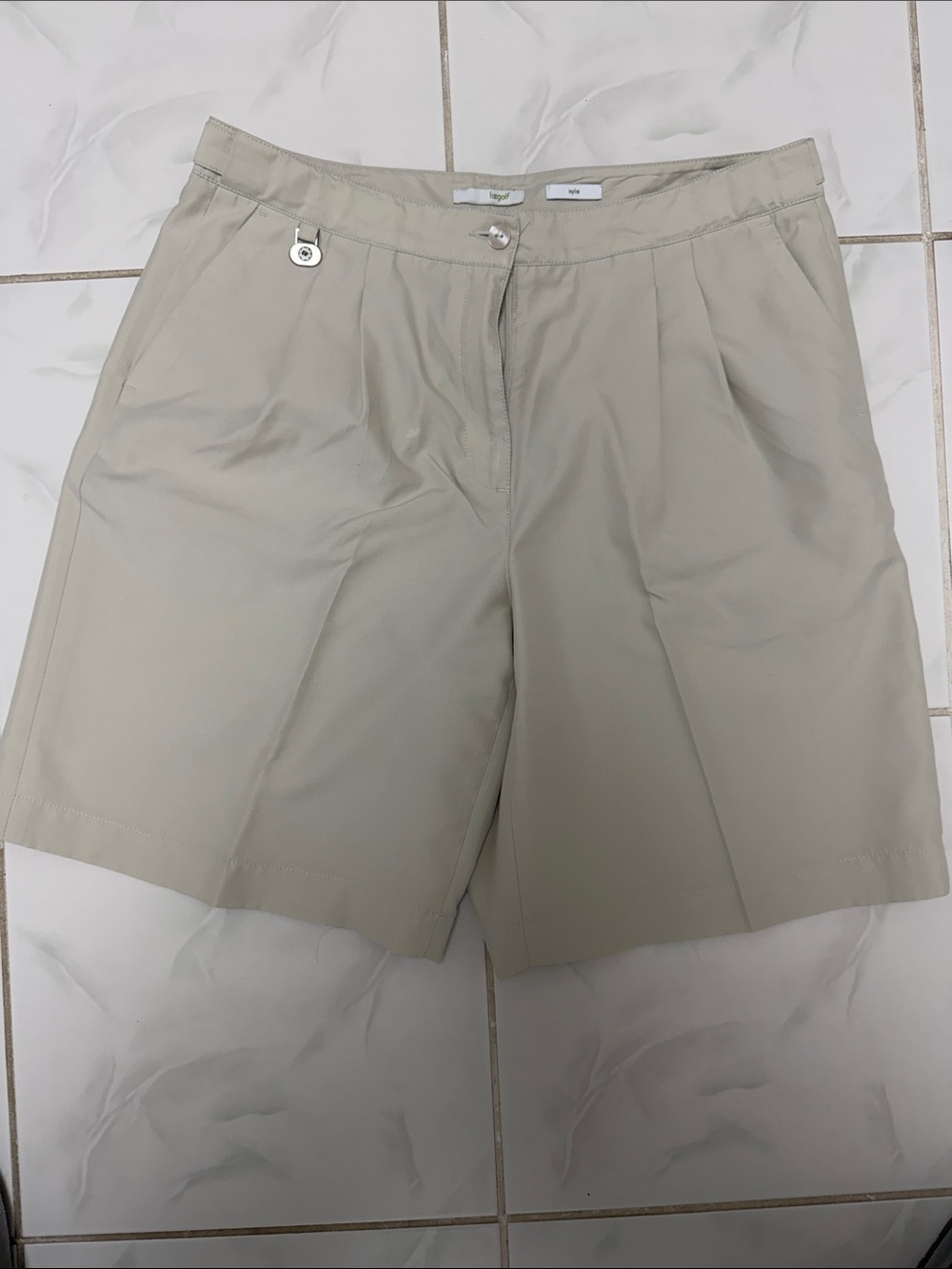 LizGolf Kylie Light Beige Shorts